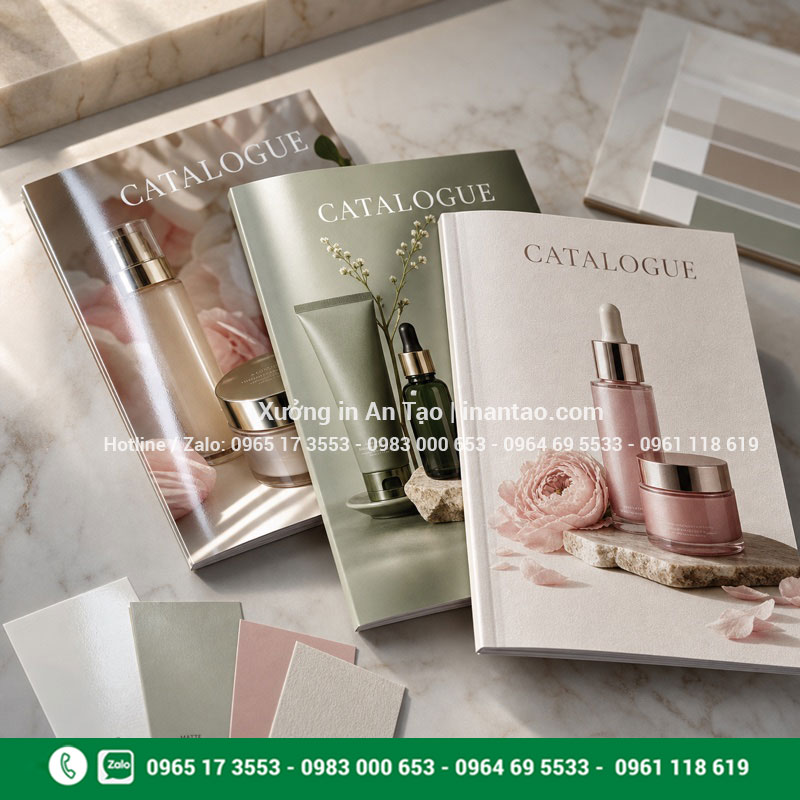 Các loại giấy in catalogue phổ biến So sánh giấy bóng mờ và giấy mỹ thuật in catalogue