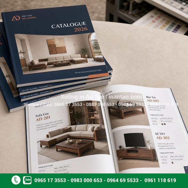 In catalogue chuyên nghiệp tại inlichdeban.net Mẫu in catalogue chuyên nghiệp hoàn thiện sắc nét