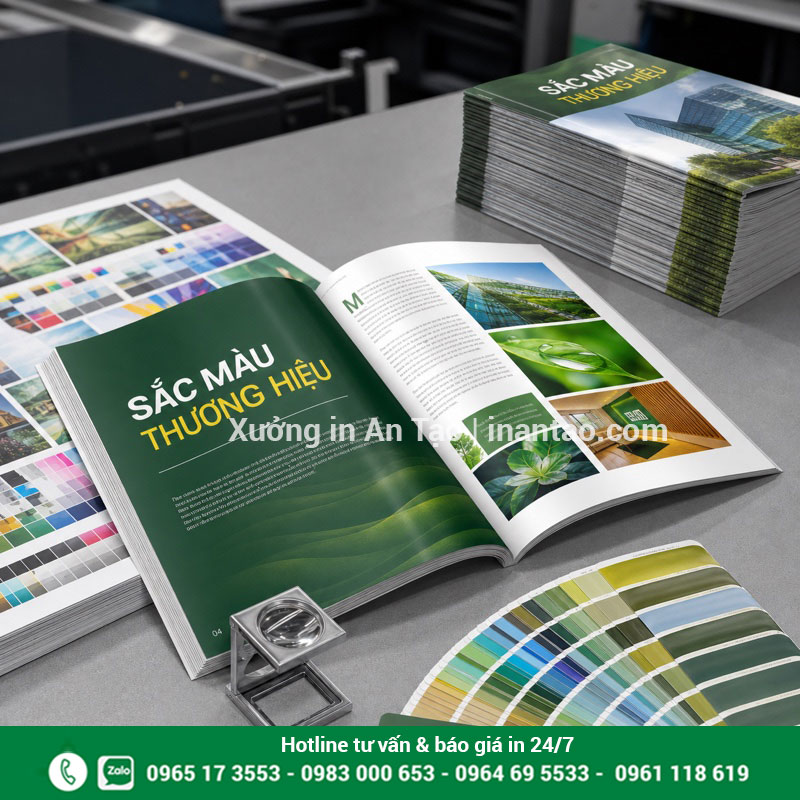 Quy trình kiểm soát màu khi in tạp chí Kiểm tra màu sắc và bản in thử trước khi sản xuất tạp chí