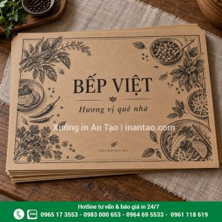 In giấy lót bàn theo yêu cầu, giá hợp lý tại TP HCM