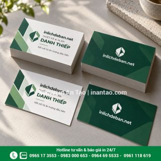 In danh thiếp theo yêu cầu, giá hợp lý và linh hoạt tiến độ tại HCM
