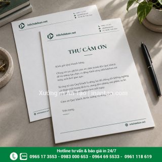 In giấy tiêu đề A4 theo yêu cầu, giá hợp lý tại TP HCM
