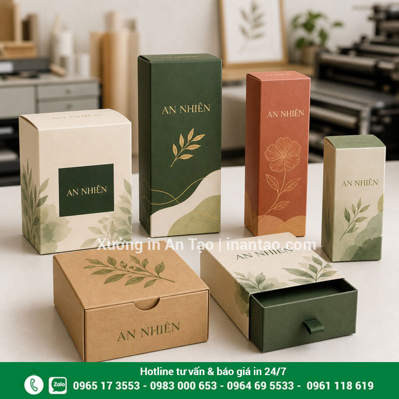 In hộp giấy theo yêu cầu tại inlichdeban.net Mẫu in hộp giấy theo yêu cầu hoàn thiện nhiều kiểu dáng